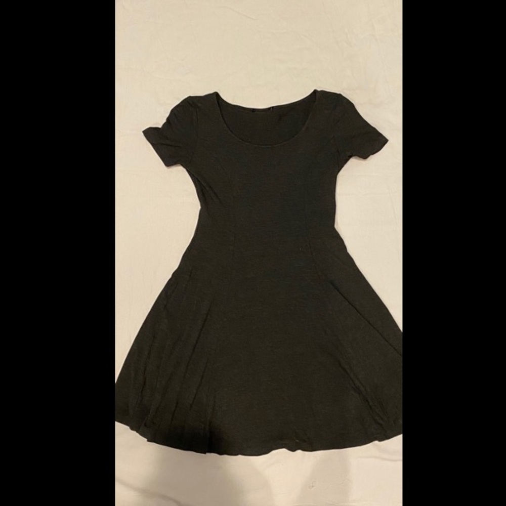Dark Grey Forever21 Skater Dress